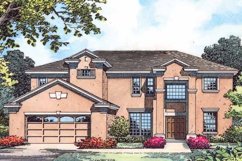 Dream House Plan - Exterior - Front Elevation 3 for Country House Plan #1015-54 - 5 bed, 3 bath