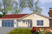 Ranch Style House Plan - 3 Beds 2 Baths 1150 Sq/Ft Plan #1-183 