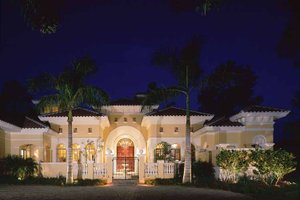 Exterior - Front Elevation 3 for Mediterranean House Plan #930-34 - 4 bed, 4.5 bath