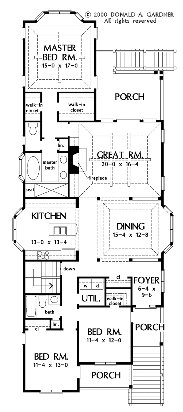 Home Plan - Craftsman Floor Plan - Main Floor Plan #929-530