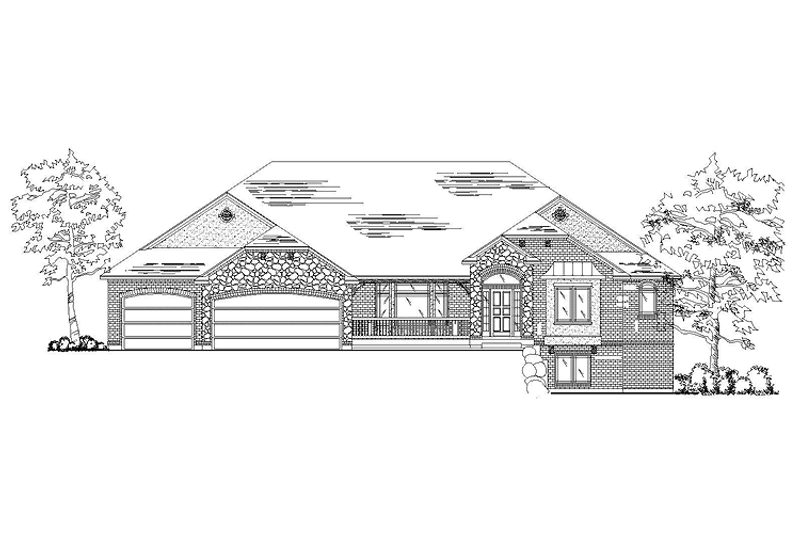 Home Plan - Exterior - Front Elevation 3 for European House Plan #945-129 - 2 bed, 2.5 bath