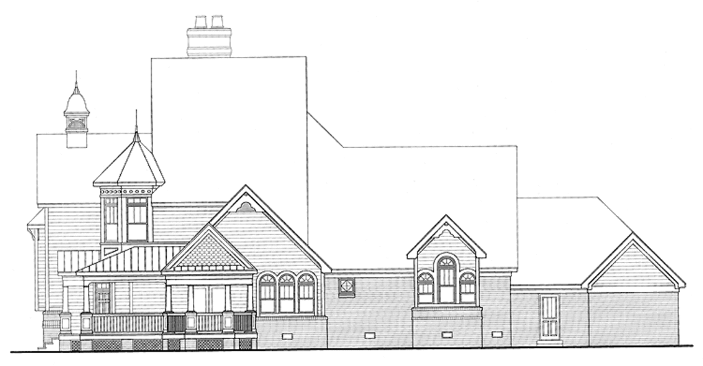 Victorian Style House Plan - 3 Beds 2.5 Baths 3064 Sq/Ft Plan #952-88