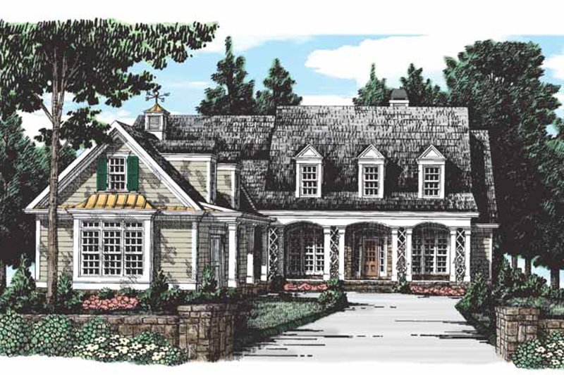 Dream House Plan - Country Exterior - Front Elevation Plan #927-275