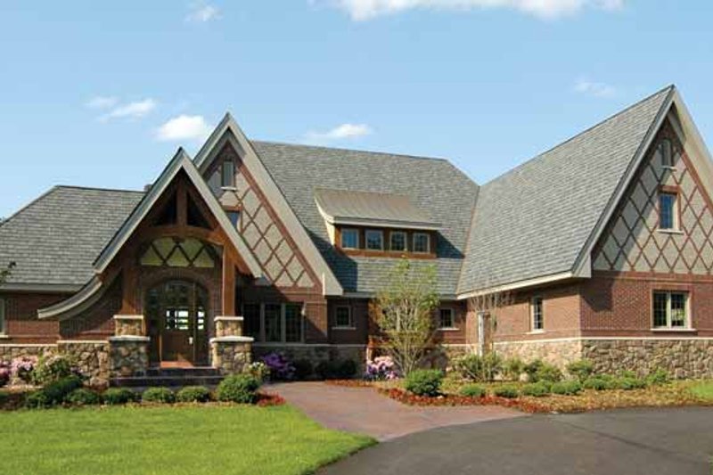 Dream House Plan - European Exterior - Front Elevation Plan #928-28