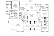 Southern Style House Plan - 4 Beds 3.5 Baths 3910 Sq/Ft Plan #406-137 