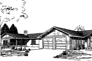 Country Exterior - Front Elevation Plan #60-923