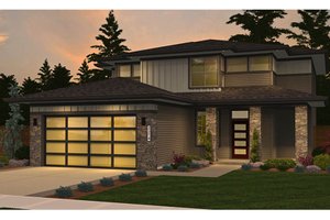Contemporary Exterior - Front Elevation Plan #943-49