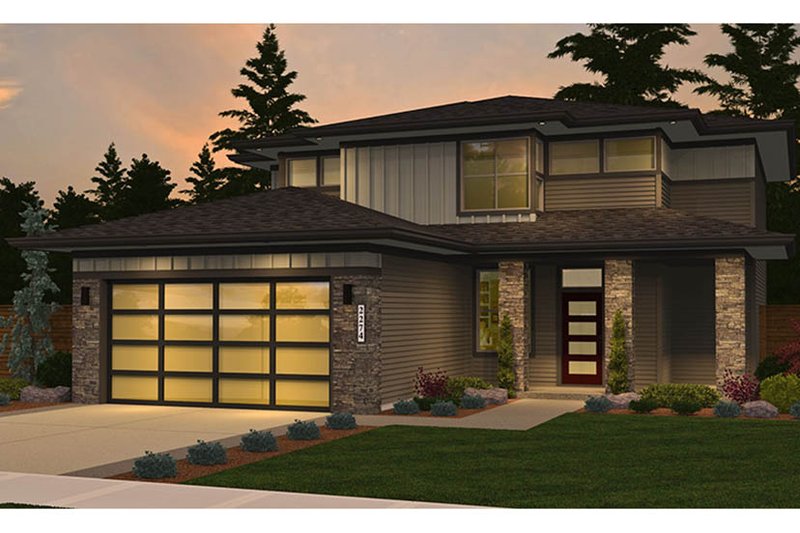 Home Plan - Contemporary Exterior - Front Elevation Plan #943-49