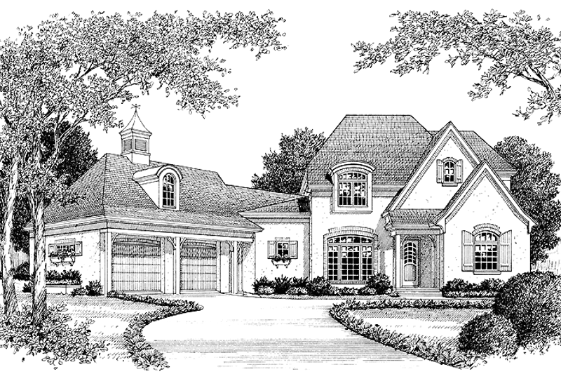 Architectural House Design - Country Exterior - Front Elevation Plan #453-274