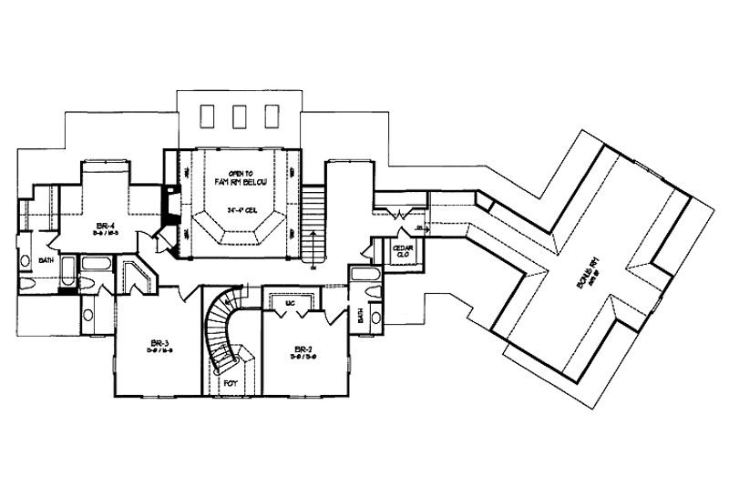House Plan Design - Floor Plan - Upper Floor for Colonial House Plan #71-148 - 4 bed, 4.5 bath