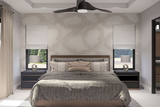 Interior - Master Bedroom for Modern House Plan #455-732 - 4 bed, 2.5 bath