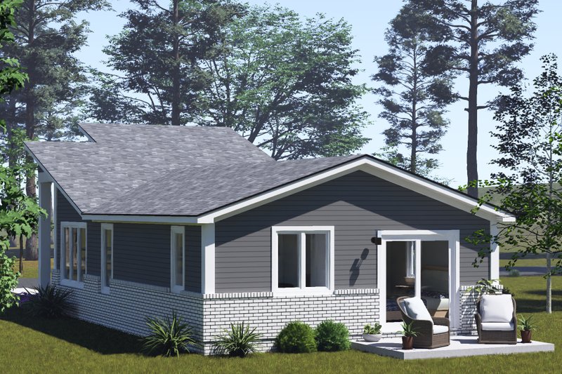 Dream House Plan - Exterior - Other Elevation 2 for Modern House Plan #513-2440 - 2 bed, 2 bath