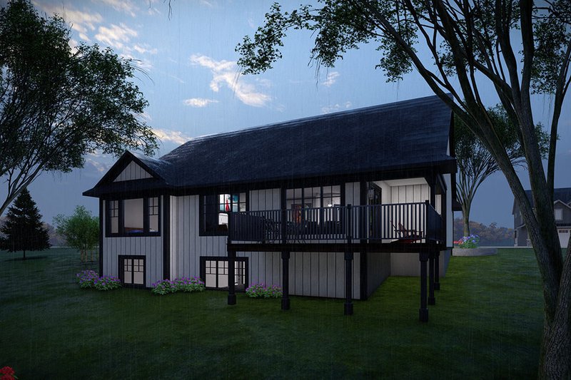 Dream House Plan - Exterior - Rear Elevation for Craftsman House Plan #70-1532 - 4 bed, 3 bath