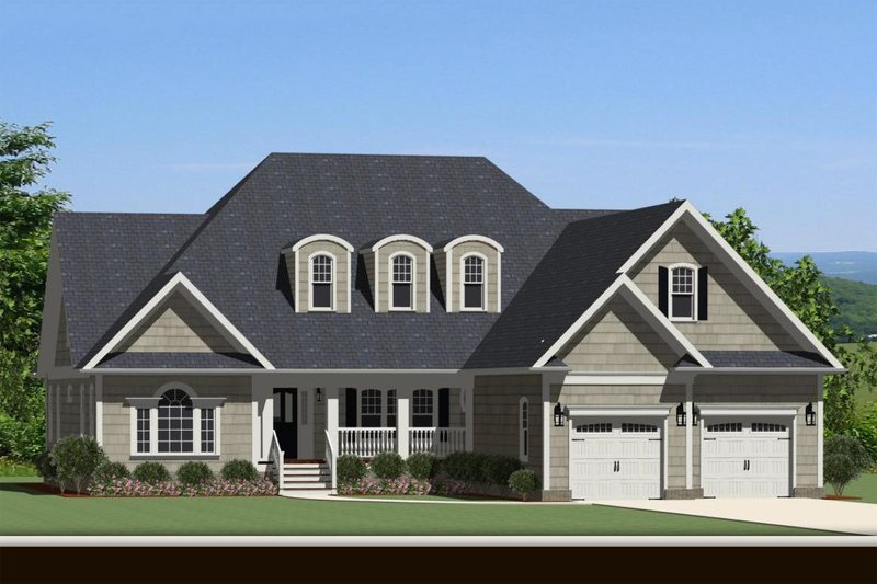 Traditional Style House Plan - 3 Beds 2.5 Baths 2166 Sq/Ft Plan #898-9 ...