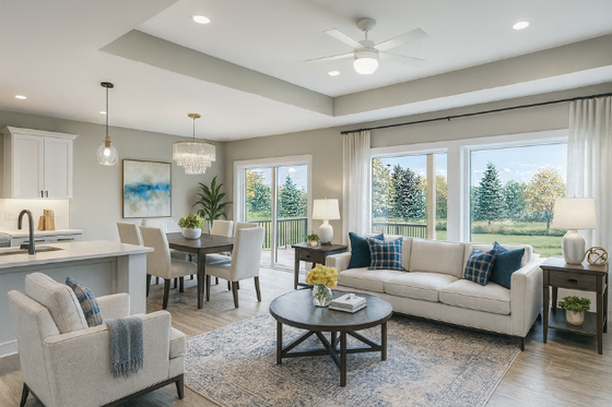 Interior - Family Room 2 for Ranch House Plan #70-1562 - 5 bed, 3 bath