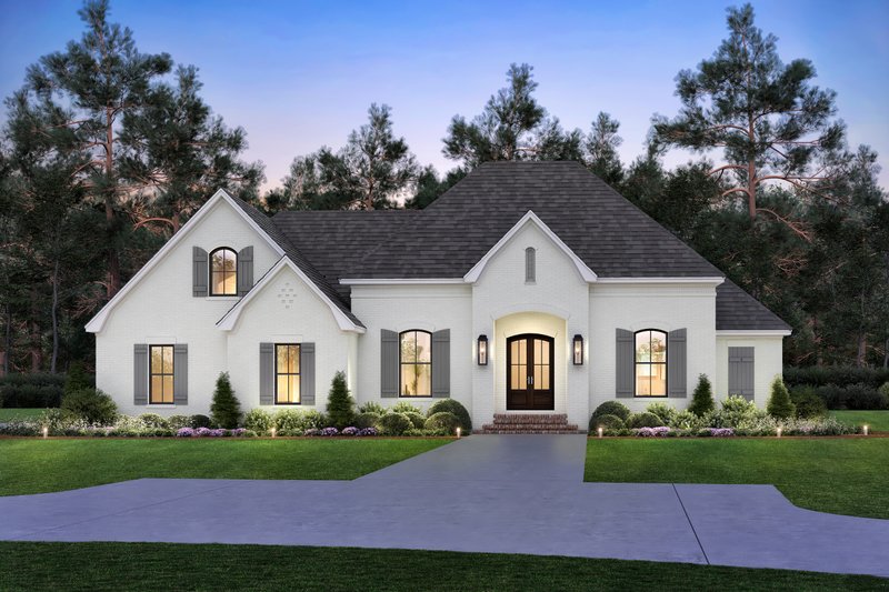 House Plan Design - Exterior - Front Elevation 5 for European House Plan #430-94 - 3 bed, 2 bath