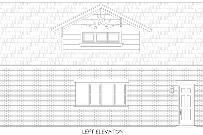 Dream House Plan - Exterior - Other Elevation for Craftsman House Plan #932-1139, 1.5 bath