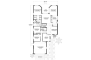 Mediterranean Style House Plan - 3 Beds 2 Baths 2068 Sq/Ft Plan #420-261 