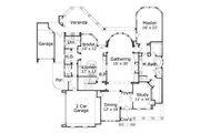 Traditional Style House Plan - 5 Beds 4.5 Baths 4932 Sq/Ft Plan #411-387 