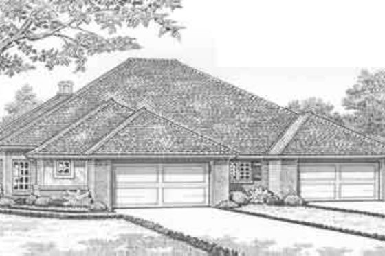 Exterior - Front Elevation for Traditional House Plan #310-452 - 2 bed, 2 bath