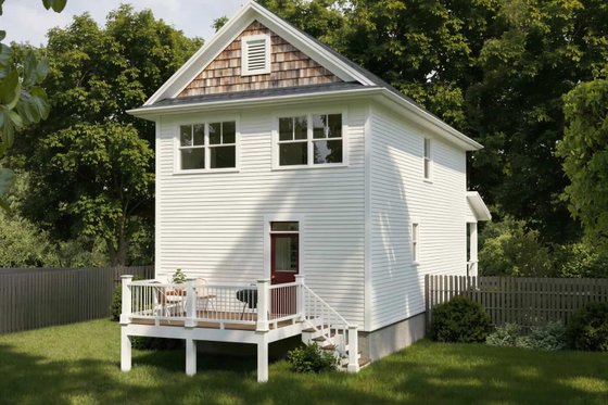 Exterior - Front Elevation 3 for Farmhouse House Plan #79-341 - 3 bed, 2.5 bath