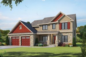 Traditional Exterior - Front Elevation Plan #20-2085
