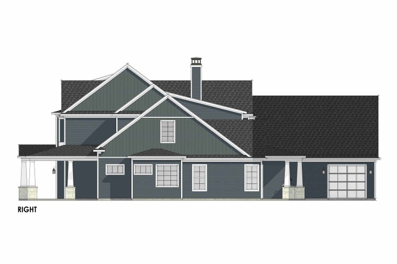 House Design - Exterior - Other Elevation 1 for Craftsman House Plan #1096-16 - 4 bed, 4.5 bath
