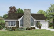 Modern Style House Plan - 2 Beds 2 Baths 1687 Sq/Ft Plan #57-348 