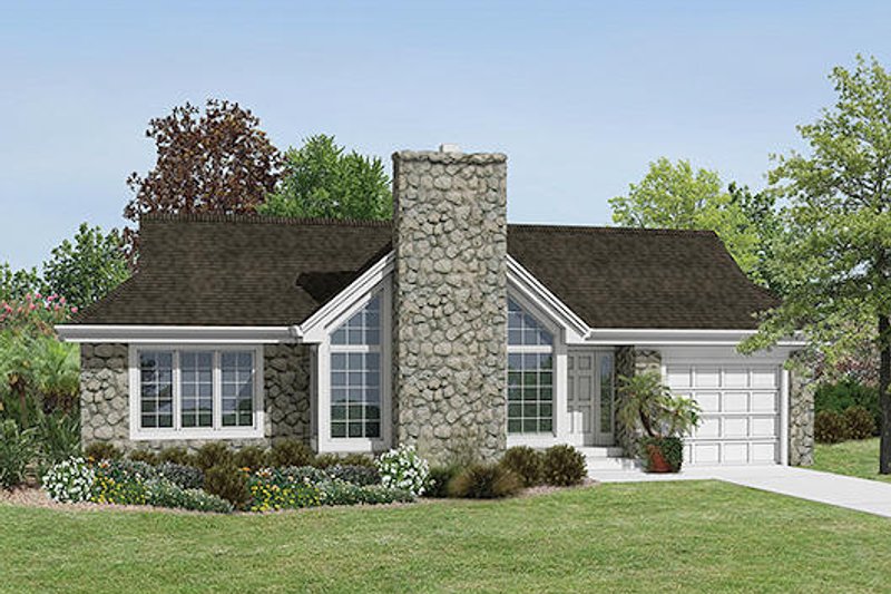 Modern Style House Plan - 2 Beds 2 Baths 1687 Sq/Ft Plan #57-348