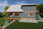 Cabin Style House Plan - 2 Beds 3 Baths 1139 Sq/Ft Plan #126-293 