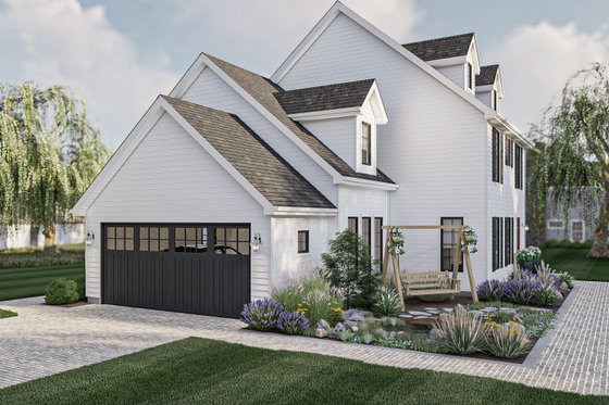 Exterior - Other Elevation for Colonial House Plan #455-549 - 3 bed, 2.5 bath
