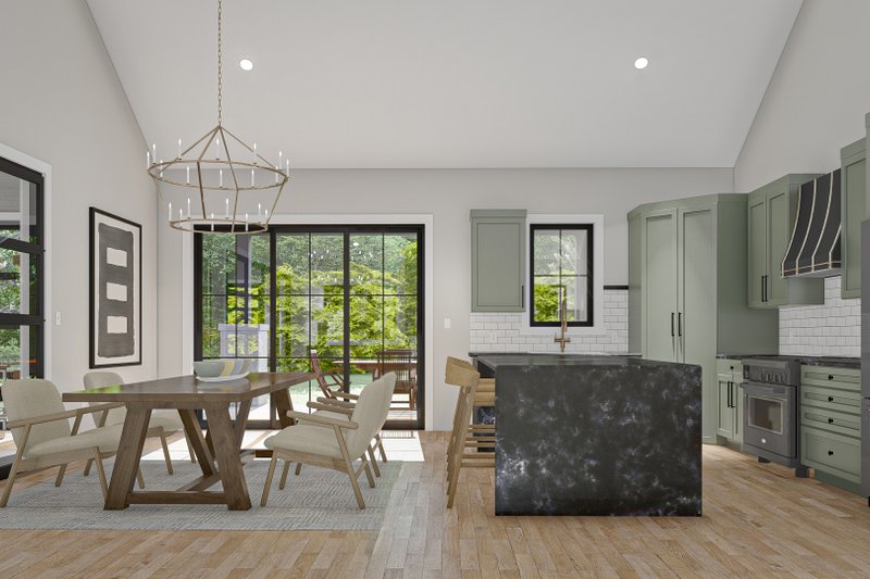 Architectural House Design - Interior - Kitchen for Barndominium House Plan #455-315 - 3 bed, 2.5 bath