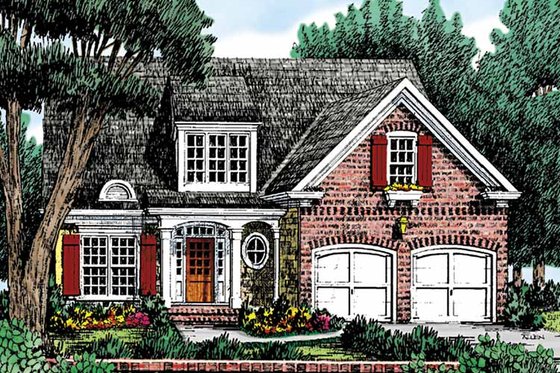 Exterior - Front Elevation 3 for Country House Plan #927-730 - 3 bed, 2.5 bath