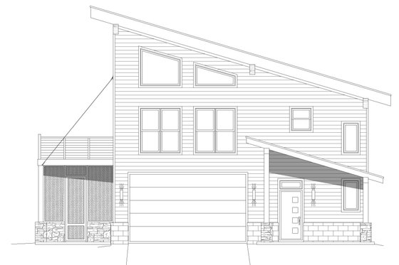 Exterior - Other Elevation 1 for Traditional House Plan #932-545 - 2 bed, 2 bath