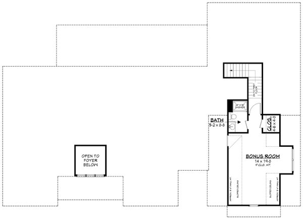 Dream House Plan - Floor Plan - Other Floor 1 for Farmhouse House Plan #430-436 - 3 bed, 2 bath