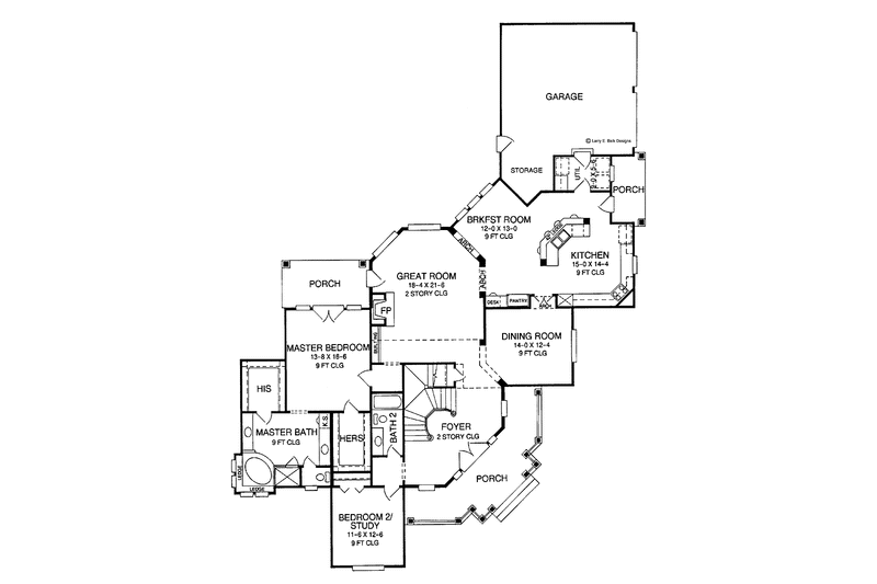 House Design - Floor Plan - Main Floor for Country House Plan #952-176 - 4 bed, 3 bath