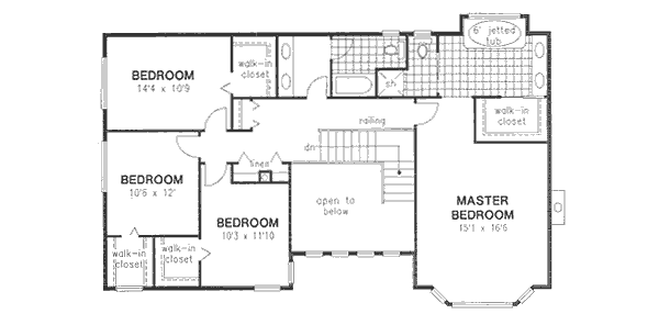 Home Plan - European Floor Plan - Upper Floor Plan #18-8959