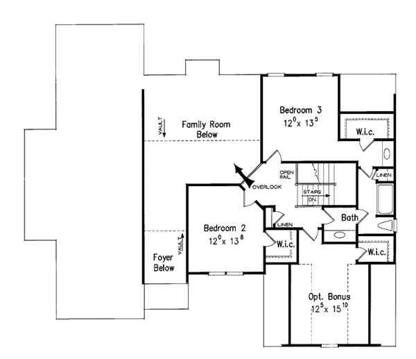 House Design - Country Floor Plan - Upper Floor Plan #927-623