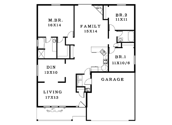 Home Plan - Craftsman Floor Plan - Main Floor Plan #943-15