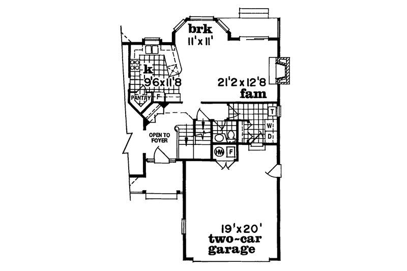 Architectural House Design - Floor Plan - Main Floor 1 for Victorian House Plan #47-813 - 3 bed, 2.5 bath
