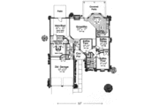 European Style House Plan - 4 Beds 2 Baths 1863 Sq/Ft Plan #310-583 