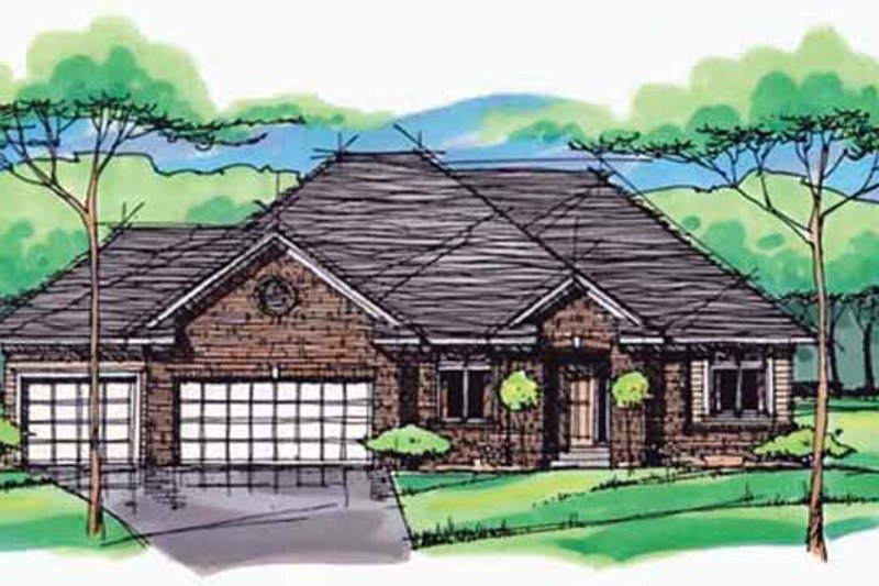 Home Plan - European Exterior - Front Elevation Plan #51-972