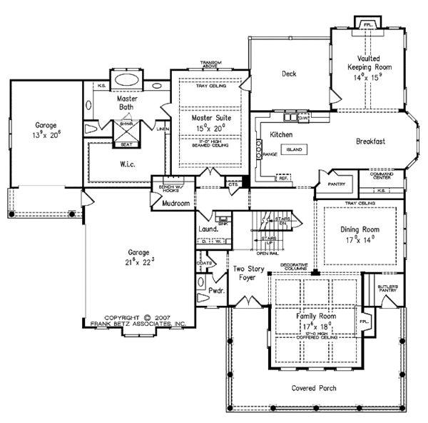 House Plan Design - Traditional Floor Plan - Main Floor Plan #927-480