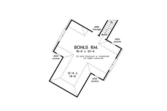 Floor Plan - Other Floor for Country House Plan #929-1006 - 3 bed, 3.5 bath