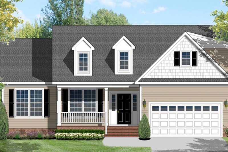 Home Plan - Ranch Exterior - Front Elevation Plan #1053-44