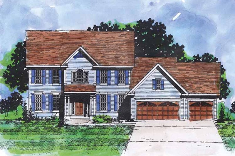 Architectural House Design - Classical Exterior - Front Elevation Plan #320-878