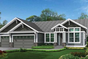 Craftsman Exterior - Front Elevation Plan #132-539