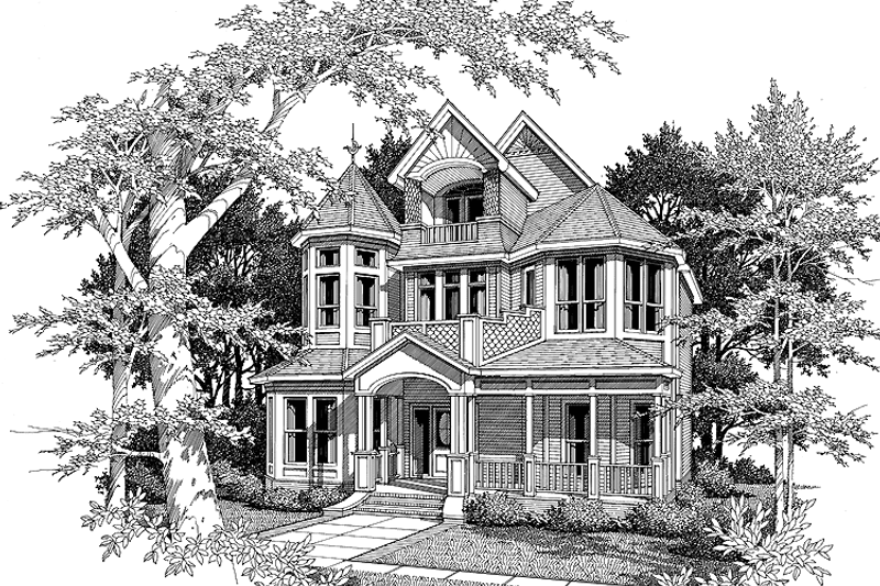 Home Plan - Victorian Exterior - Front Elevation Plan #952-24