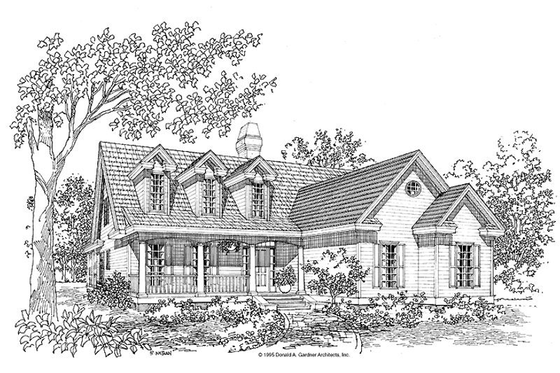 House Design - Country Exterior - Front Elevation Plan #929-219
