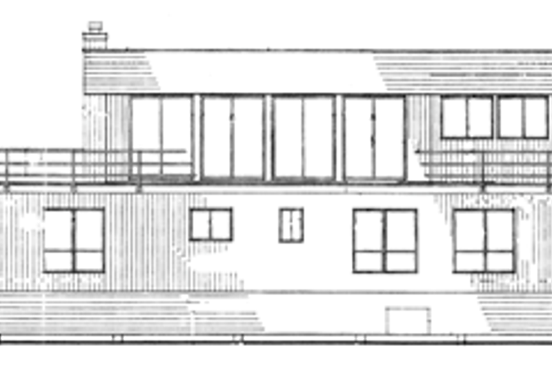 Dream House Plan - Exterior - Rear Elevation for Contemporary House Plan #314-280 - 4 bed, 2.5 bath